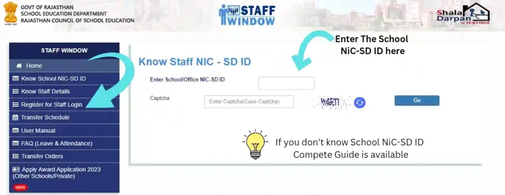 know staff NIC-SD ID